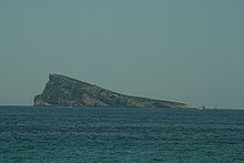 Isla de Benidorm, auténtico símbolo natural de la ciudad.